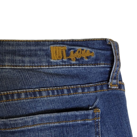 Kut from the Kloth Straight Leg Jeans Mid Rise 4 Womens Blue Stretch KP782MA2 - Picture 11 of 13